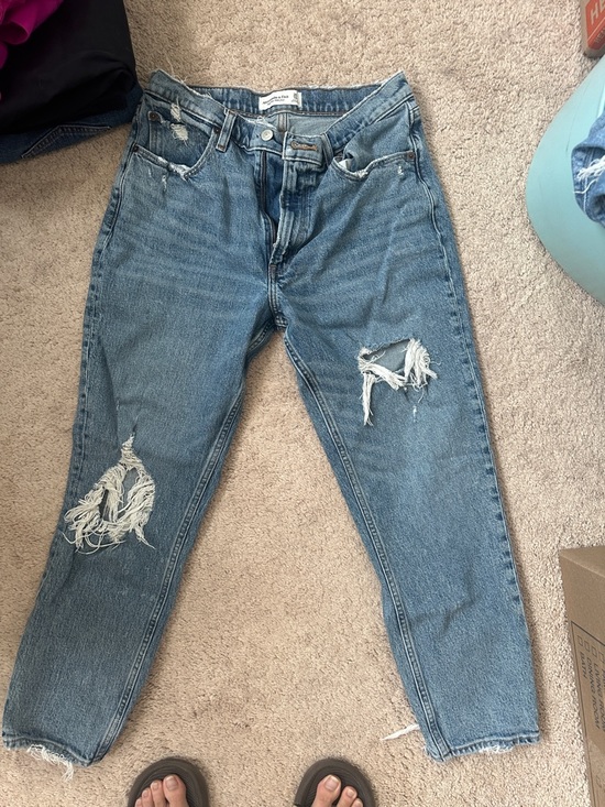 Abercrombie & Fitch Denim - Abercrombie fitch Classic Distressed Blue Women's Jeans